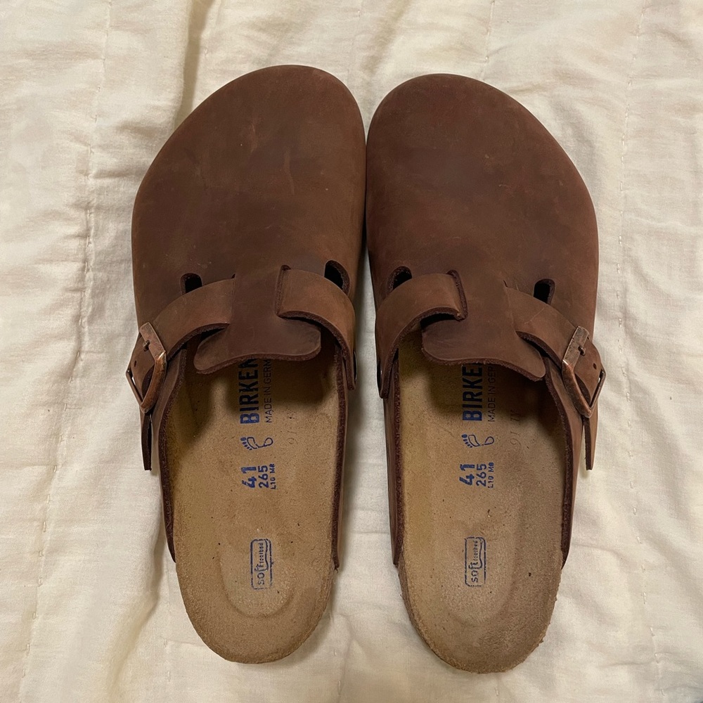 Birkenstock Boston Oiled Leather in Habana